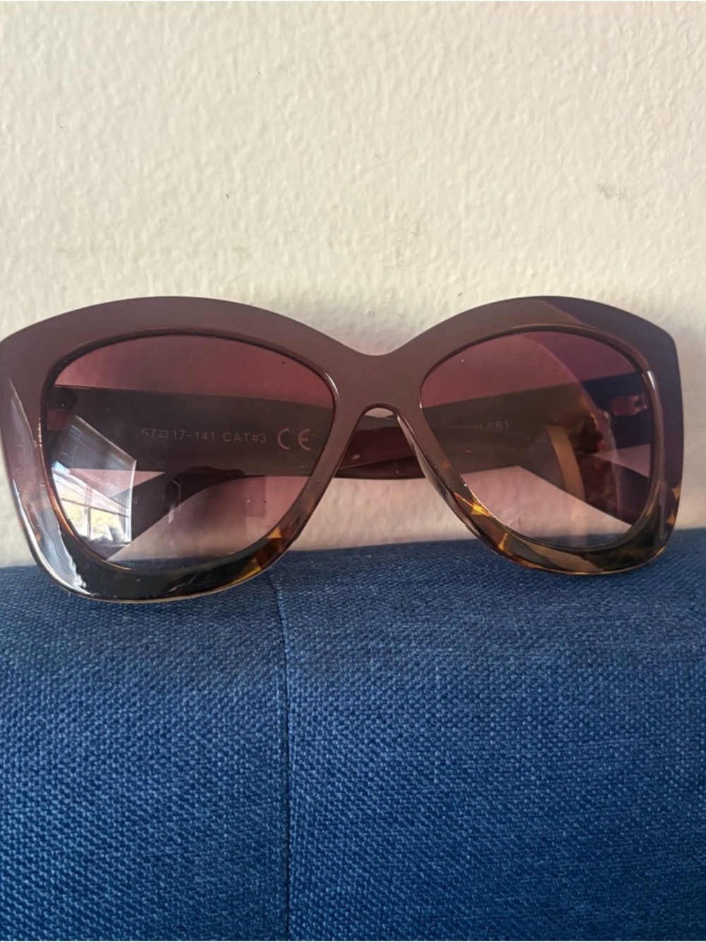 Women’s Oversized Brown Gradient Sunglasses